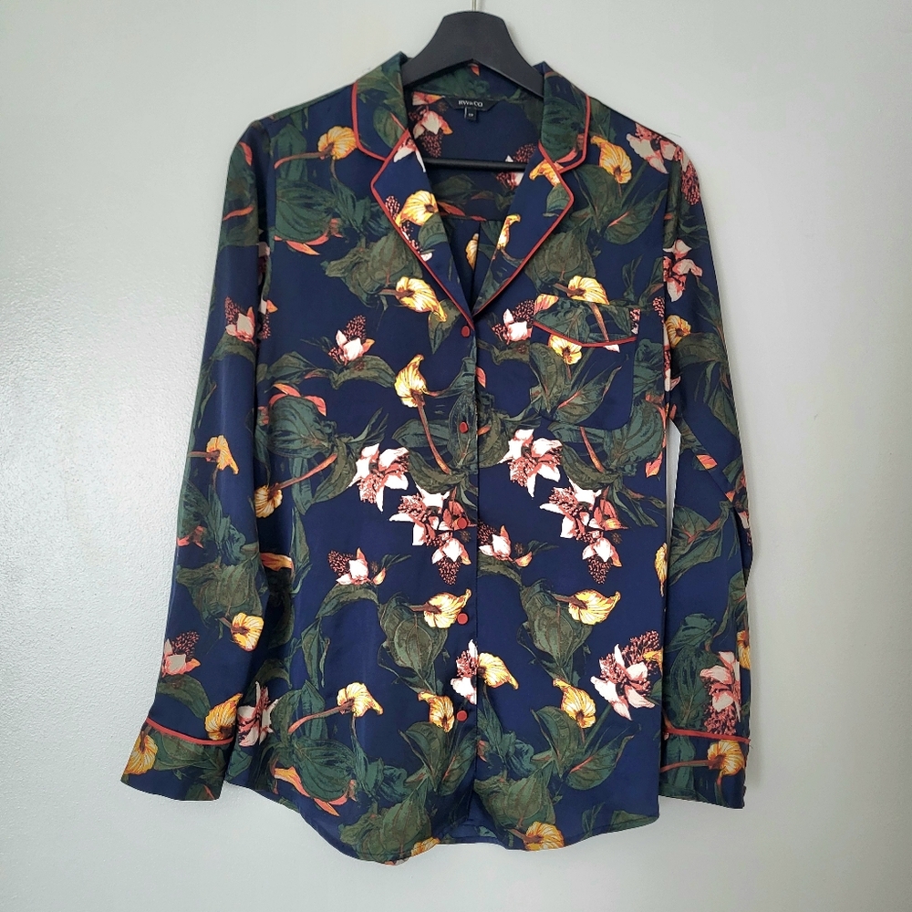 Floral Long Sleeve Button-Up Shirt